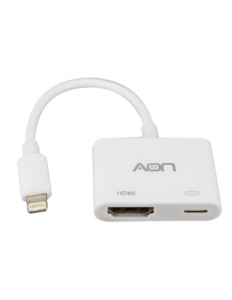 Adaptador AON Lightning a HDMI hembra y Lightning. El Mejor precio del País