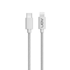 Cable AON USB-C a Lightning MFI 2m Blanco