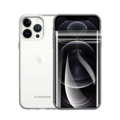 Combo Case Puregear Slim Shell iPhone 13 Pro Max Clear + Lámina Perfekut Clear