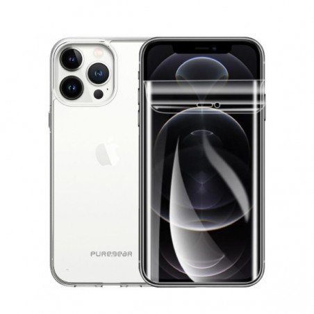 Combo Case Puregear Slim Shell iPhone 13 Pro Max Clear + Lámina Perfekut Clear