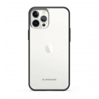CASE PUREGEAR SLIM SHELL IPHONE 12 PRO MAX CLEAR/BLACK en Paraguay al mejor precio en paraguay