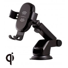 Soporte P/Auto Argon C/Cargador Inalámbrico 15W QI. Al mejor precio en el Paraguay