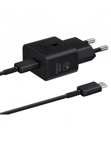 Adaptador Samsung 25W C/Cable Black