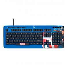 Teclado Xtech XTK-M401CA Capitán América USB - Azul. Al mejor precio en el Paraguay