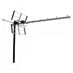 Antena Externa para TV Quanta QTKANTV600 Digital FM/VHF/UHF - Plata/Negro al mejor precio del Paraguay 2