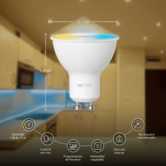 Foco Nexxt NHB-W320 – Smart LED Wi-Fi con Luz Blanca Cálida y Fría – Control por App y Voz 2