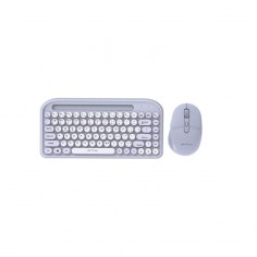 Kit FTX FTXGK01 – Teclado + Mouse Inalámbricos, Dual Mode (Bluetooth 5.0 + 2.4GHz) - Lila