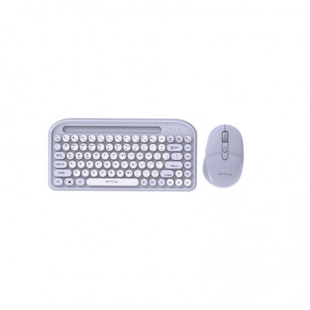 Kit FTX FTXGK01 – Teclado + Mouse Inalámbricos, Dual Mode (Bluetooth 5.0 + 2.4GHz) - Lila