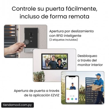 Videoportero Inteligente EZVIZ HP7 2K – Pantalla Táctil & WiFi