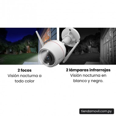 Cámara de Seguridad EZVIZ H3C WiFi para Exterior – 2K+ (4MP)