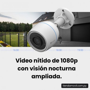 Cámara de Seguridad EZVIZ H3C WiFi para Exterior – Full HD 2MP (Lente 2.8 mm)
