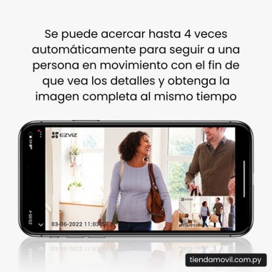 Cámara de Seguridad EZVIZ H6C 4MP WiFi para Interior 360° FHD