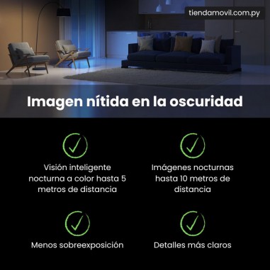 Cámara de Seguridad EZVIZ H6C 4MP WiFi para Interior 360° FHD
