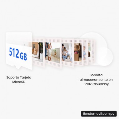 Cámara de Seguridad EZVIZ H6C 4MP WiFi para Interior 360° FHD