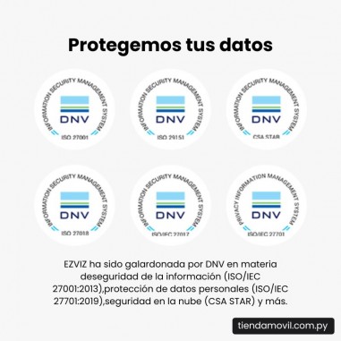 Cámara de Seguridad EZVIZ H6C 4MP WiFi para Interior 360° FHD