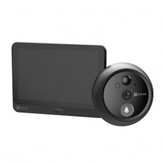 Timbre Inalámbrico Ezviz HP4 con Mirilla – Cámara 2MP, Pantalla Interior y Visión Nocturna