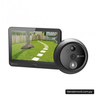Timbre Inalámbrico Ezviz HP4 con Mirilla – Cámara 2MP, Pantalla Interior y Visión Nocturna
