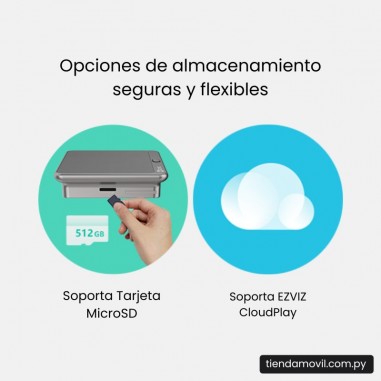 Timbre Inalámbrico Ezviz HP4 con Mirilla – Cámara 2MP, Pantalla Interior y Visión Nocturna