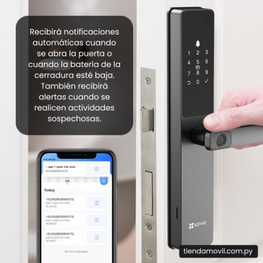 Cerradura Inteligente EZVIZ DL05 con Huella Dactilar – WiFi & Bluetooth