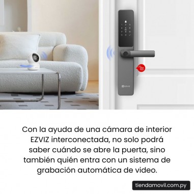 Cerradura Inteligente EZVIZ DL05 con Pasador – WiFi & Bluetooth