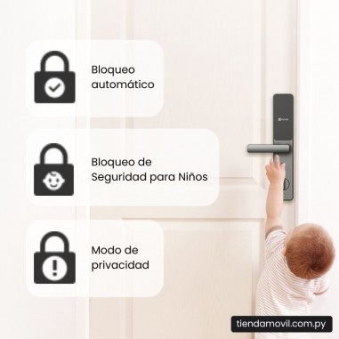 Cerradura Inteligente EZVIZ DL05 con Pasador – WiFi & Bluetooth