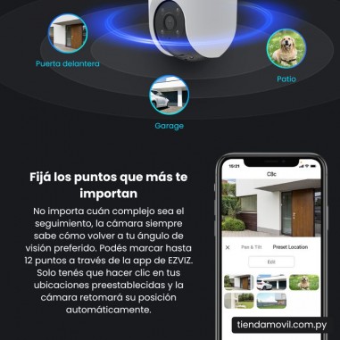 Cámara de Seguridad EZVIZ C8C Panorámica para Exterior – Full HD 2MP