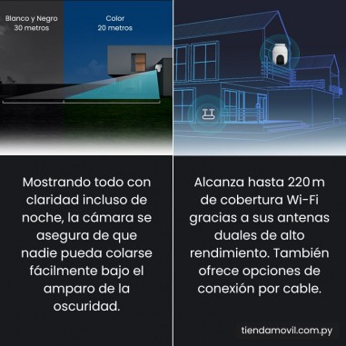 Cámara de Seguridad EZVIZ C8C Panorámica para Exterior – Full HD 2MP