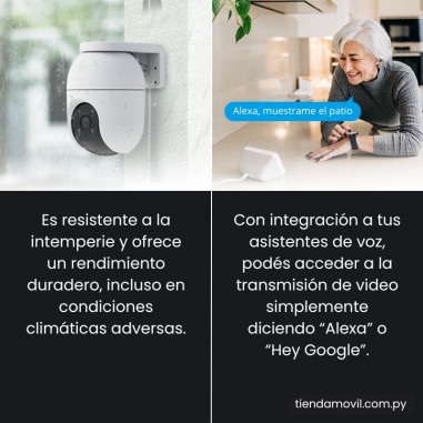 Cámara de Seguridad EZVIZ C8C Panorámica para Exterior – Full HD 2MP