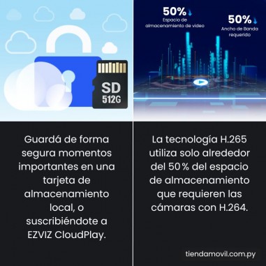 Cámara de Seguridad EZVIZ C8C Panorámica para Exterior – Full HD 2MP