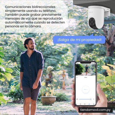 Cámara de Seguridad EZVIZ H8C 4G Exterior – 3MP – Movimiento Pan & Tilt