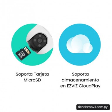 Cámara de Seguridad EZVIZ H8C 4G Exterior – 3MP – Movimiento Pan & Tilt