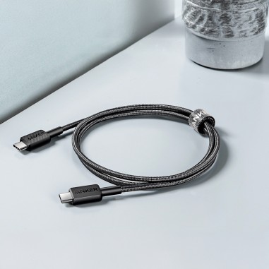 Cable Anker USB-C a USB-C 1.8M Trenzado Negro