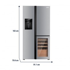 Heladera Oster Multidoor F/S 511Lts Inox 2