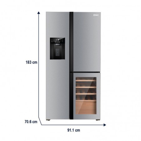Heladera Oster Multidoor F/S 511Lts Inox