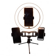 Aro Led Sate 10'' A-MK09 con Soporte para 3. Al mejor precio en Paraguay