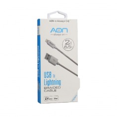 Cable AON USB a Lightning MFI 2m Blanco. El Mejor precio del País. 2