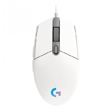 Mouse Gamer Logitech G203 RGB - Blanco. Tienda oficial en Paraguay