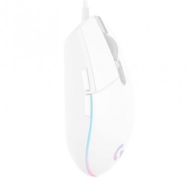 Mouse Gamer Logitech G203 RGB - Blanco. Tienda oficial en Paraguay