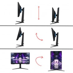 Monitor Gamer Samsung 24" Odyssey G3 FHD/165HZ/1MS. El Mejor precio del País. 2