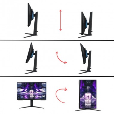 Monitor Gamer Samsung 24" Odyssey G3 FHD/165HZ/1MS. El Mejor precio del País.