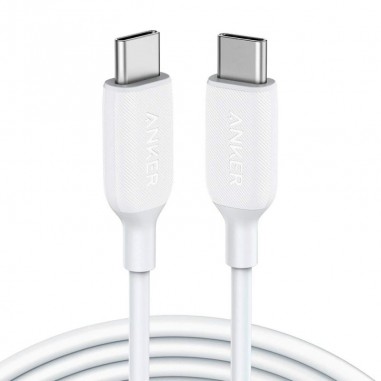 Cable Anker USB-C a USB-C 2.0 60W 1.8M Blanco