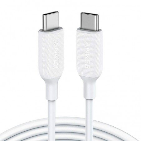 Cable Anker USB-C a USB-C 2.0 60W 1.8M Blanco