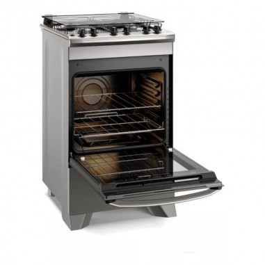 Cocina a Gas Electrolux 4 Hornallas 1 Horno 79L Gris