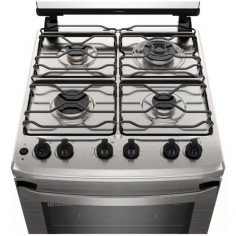 Cocina a Gas Electrolux 4 Hornallas 1 Horno 79L Gris 2