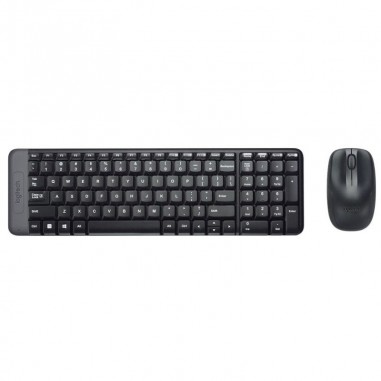 Kit Teclado + Mouse Logitech MK220 – Wireless – Negro