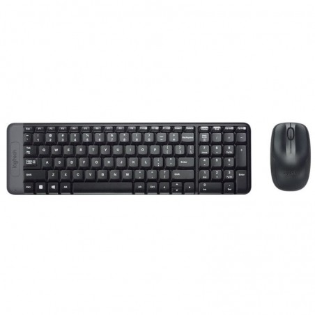 Kit Teclado + Mouse Logitech MK220 – Wireless – Negro