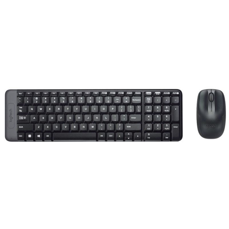 Kit Teclado + Mouse Logitech MK220 – Wireless – Negro