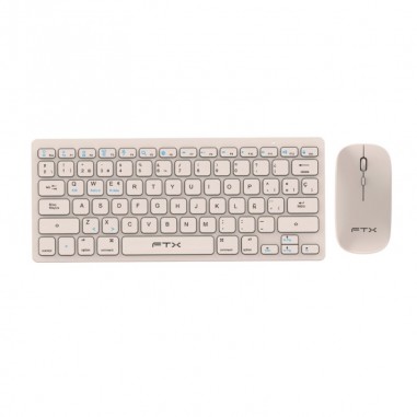 Teclado + Mouse FTXGK03 – Wireless – Dorado