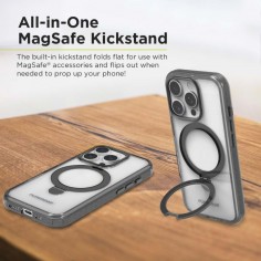 Case Puregear iPhone 16 Pro Max Kik Slim Shell MagSafe Silver 2