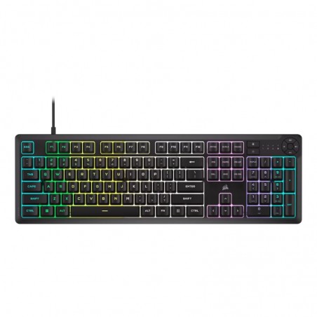 Teclado Gamer Corsair K55 Core RGB USB - Negro